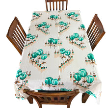 Load image into Gallery viewer, 1970s Floral Table Cloth 58.5 x 90"