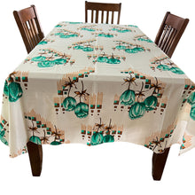 Load image into Gallery viewer, 1970s Floral Table Cloth 58.5 x 90"