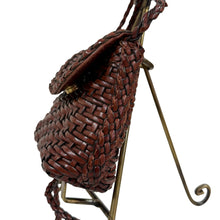 Load image into Gallery viewer, 1970s Woven Leather Crossbody Belt Bag