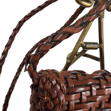 Load image into Gallery viewer, 1970s Woven Leather Crossbody Belt Bag