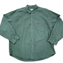 Load image into Gallery viewer, 90s Eddie Bauer Heavy Cotton Long Sleeve Button Up Shirt Green XXL