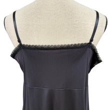 Load image into Gallery viewer, Vintage Black Nylon Slip Dress Size 40