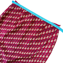 Load image into Gallery viewer, 90s Vintage 2pcs Wrap Top Skirt Set 100% Silk Size 4