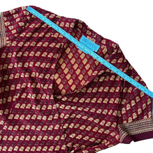 Load image into Gallery viewer, 90s Vintage 2pcs Wrap Top Skirt Set 100% Silk Size 4