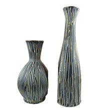 Load image into Gallery viewer, Wood Look Ceramic Vase Set of 2