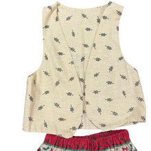 Load image into Gallery viewer, VTG Christmas Prairie Skirt & Vest Set Size Small