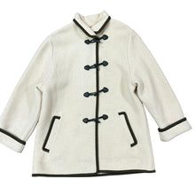 Load image into Gallery viewer, Vintage 70s Cream Boiled Wool Toggle Coat Size Large