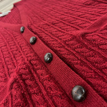 Load image into Gallery viewer, Vintage Wool Cable knit Grandma Vest Size Medium