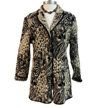 Load image into Gallery viewer, 90s Vintage Textured Abstract Blazer Jacket Size Large