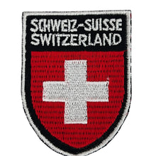 Load image into Gallery viewer, Vintage Schweiz Suisse SWITZERLAND Flag Sew On Embroidered Patch Badge