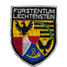 Load image into Gallery viewer, Vintage Furstentum Liechtenstein Principality Coat of Arms Souvenir Sew On Embroidered Patch