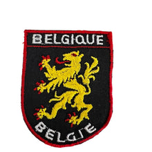 Load image into Gallery viewer, Vintage Belgique Belgie Belgium Belgian Flag Lion Crest Souvenir Sew On Embroidered Patch