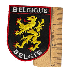 Load image into Gallery viewer, Vintage Belgique Belgie Belgium Belgian Flag Lion Crest Souvenir Sew On Embroidered Patch