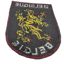 Load image into Gallery viewer, Vintage Belgique Belgie Belgium Belgian Flag Lion Crest Souvenir Sew On Embroidered Patch