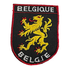 Load image into Gallery viewer, Vintage Belgique Belgie Belgium Belgian Flag Lion Crest Souvenir Sew On Embroidered Patch