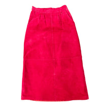 Load image into Gallery viewer, Vintage Pink Suede Pencil Skirt with Pockets Size 6
