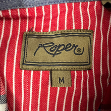 Load image into Gallery viewer, Roper 100% Cotton Red Plaid Button-Up Shirt Size Medium
