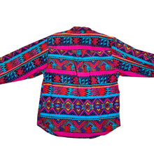 Load image into Gallery viewer, Vintage Wrangler Aztec Button Up Shirt Size Medium