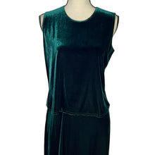 Load image into Gallery viewer, 90s Long Velvet Skirt Set Size Small 3 Pieces