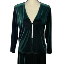 Load image into Gallery viewer, 90s Long Velvet Skirt Set Size Small 3 Pieces