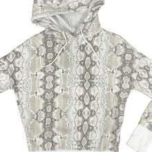 Load image into Gallery viewer, Betsey Johnson Snakeprint Pullover Hoodie Sweatshirt