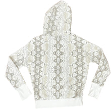 Load image into Gallery viewer, Betsey Johnson Snakeprint Pullover Hoodie Sweatshirt