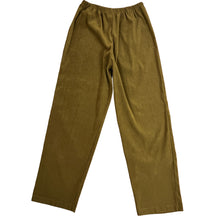 Load image into Gallery viewer, Brown Relaxed Fit Two Piece Pants and Button Up Top Set