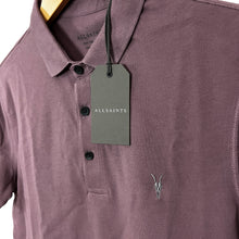 Load image into Gallery viewer, All Saints Reform SS Polo Shirt Sage Purple Size Small