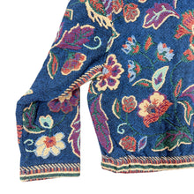 Load image into Gallery viewer, Vintage 90s Floral Woven Tapestry Cropped Jacket One Size