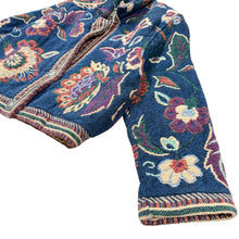 Load image into Gallery viewer, Vintage 90s Floral Woven Tapestry Cropped Jacket One Size