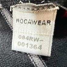 Load image into Gallery viewer, Rocawear Striped 100 Cotton V-Neck Sweater Black Red Gray Large