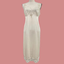 Load image into Gallery viewer, 60s Ivory Lace Trim Full Nylon Slip 36 Tall