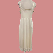 Load image into Gallery viewer, 60s Ivory Lace Trim Full Nylon Slip 36 Tall