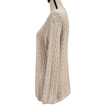 Load image into Gallery viewer, Vintage 90s Talbots Cotton Cable Knit Cardigan Size Small
