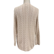 Load image into Gallery viewer, Vintage 90s Talbots Cotton Cable Knit Cardigan Size Small