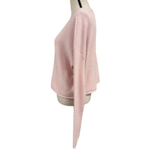 Load image into Gallery viewer, Cropped Oversized V Neck Cashmere Cotton Soft Knit Sweater Small