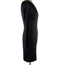 Load image into Gallery viewer, One Shoulder Black Sparkly Cocktail Dress Size XS