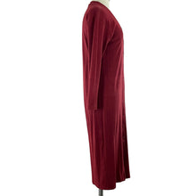 Load image into Gallery viewer, Burgundy Midi Sweater Dress Size Small