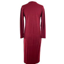 Load image into Gallery viewer, Burgundy Midi Sweater Dress Size Small