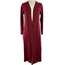 Load image into Gallery viewer, Burgundy Midi Sweater Dress Size Small