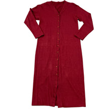 Load image into Gallery viewer, Burgundy Midi Sweater Dress Size Small