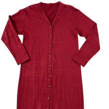 Load image into Gallery viewer, Burgundy Midi Sweater Dress Size Small