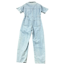 Load image into Gallery viewer, 100% Cotton Denim Short Sleeve Jumpsuit Size Medium