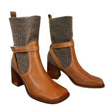 Load image into Gallery viewer, Sam Edelman Women's Brown Winnie Flare Heel Ankle Boots Size 7