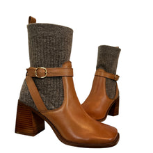 Load image into Gallery viewer, Sam Edelman Women's Brown Winnie Flare Heel Ankle Boots Size 7