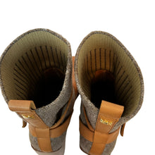 Load image into Gallery viewer, Sam Edelman Women's Brown Winnie Flare Heel Ankle Boots Size 7