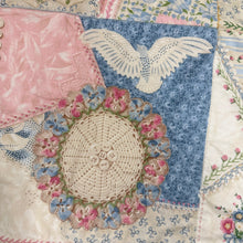 Load image into Gallery viewer, 90s Pastel Handmade Baby Quilt Blanket