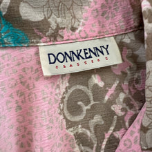 Load image into Gallery viewer, VTG 80s Pink & Turquoise Short Sleeve Button Up Shirt Size XL