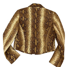 Load image into Gallery viewer, Vintage Silk Snake Print Two Piece Skirt Set Size 6