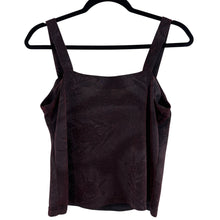 Load image into Gallery viewer, Y2K Black/Red Metallic Sheer Tank Top Size Small